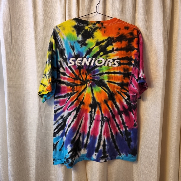 🌀 Vtg Y2K Homecoming 2008 Tie Dye Tee | Seniors | L 🎓 - Picture 6 of 6